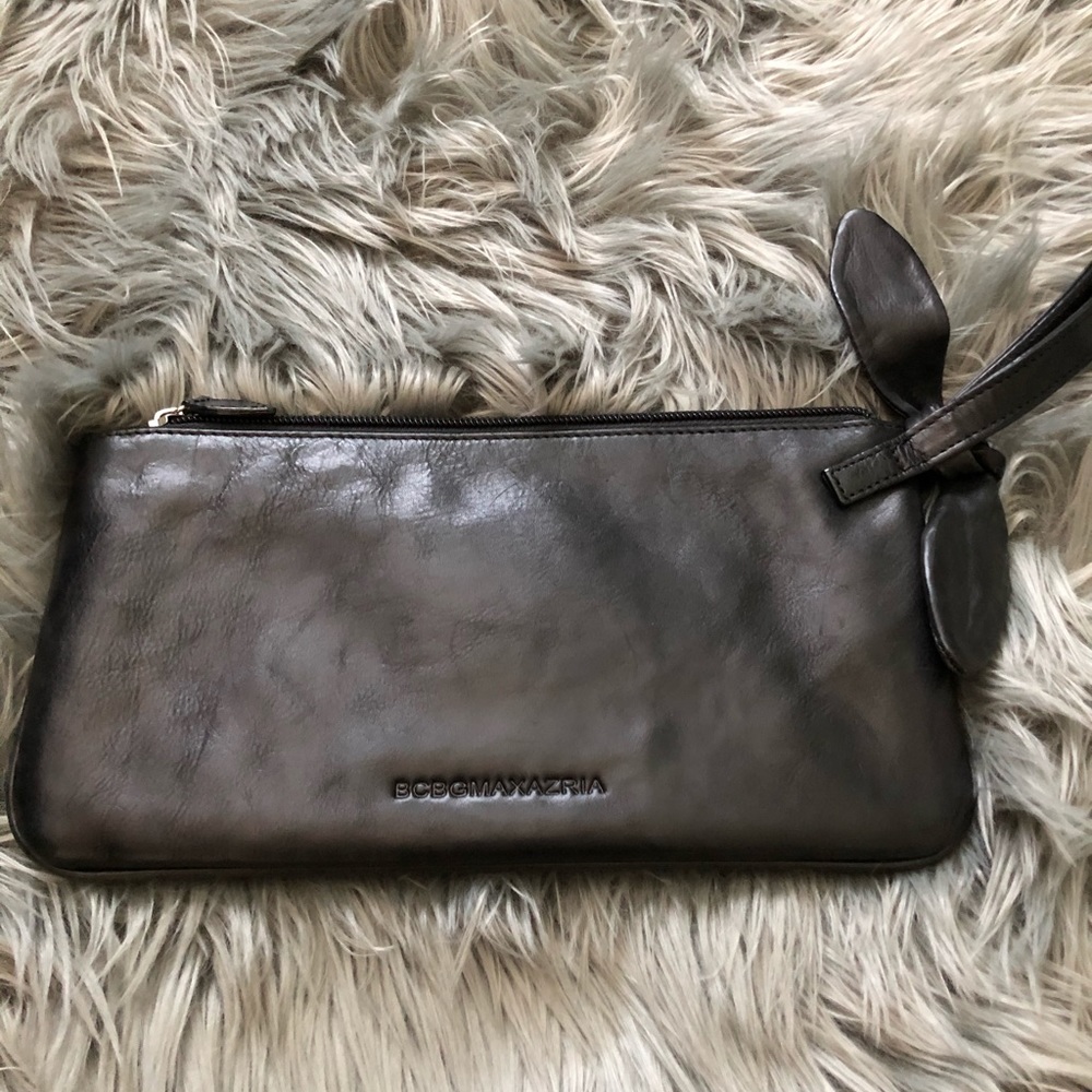Bcbg vintage leather clutch
